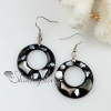round heart teardrop oval moon patchwork seawater shell mother of pearl dangle earrings design F