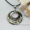 round patchwork seawater rainbow abalone black oyster shell mother of pearl necklaces pendants jewelry design A