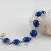 round semi precious stone agate rose quartz turquoise glass opal charm toggle bracelets jewelry design A