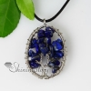 round semi precious stone lapis lazuli necklaces pendants jewelry design B