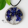 round semi precious stone lapis lazuli necklaces pendants jewelry design A
