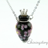 round small perfume bottles aromatherapy diffuser pendant necklaces scent necklace small glass vials necklaces design D