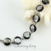 round teardrop oval sea water black oyster shell mother of pearl toggle charms bracelets design A