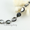 round teardrop oval sea water black oyster shell mother of pearl toggle charms bracelets design B