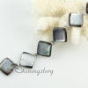 round teardrop oval sea water black oyster shell mother of pearl toggle charms bracelets design D