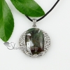 round tigereye agate rose quartz amethys glass opal semi precious stone rhinestone necklaces pendants design D