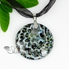round with lines lampwork murano italian venetian handmade glass necklaces pendants design A