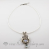 rubber necklaces cord for pendants jewelry white