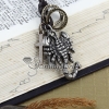 scorpion leather long chain pendants necklaces design A