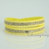 shining blingbling crystal rhinestone double layer wrap slake bracelets mix color design B