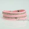 shining blingbling crystal rhinestone double layer wrap slake bracelets mix color design G