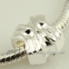 silver plated european large hole charms fit for bracelets silver
