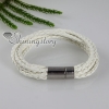 six layer magnetic buckle pu leather bracelets design H
