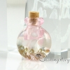 small glass bottles for pendant necklaces empty vial necklace miniature glass jars design A