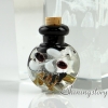 small glass bottles for pendant necklaces empty vial necklace miniature glass jars design B