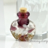 small glass bottles for pendant necklaces empty vial necklace miniature glass jars design C