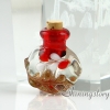 small glass bottles for pendant necklaces empty vial necklace miniature glass jars design H