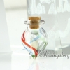 small glass bottles pendant necklaces cremation jewelry urn ashes locket design A