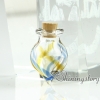 small glass bottles pendant necklaces cremation jewelry urn ashes locket design B