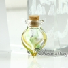 small glass bottles pendant necklaces cremation jewelry urn ashes locket design C