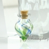 small glass bottles pendant necklaces cremation jewelry urn ashes locket design E