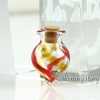 small glass bottles pendant necklaces cremation jewelry urn ashes locket design F