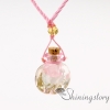 small perfume bottles lampwork glass aromatherapy pendants design A