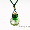small perfume bottles lampwork glass aromatherapy pendants design B