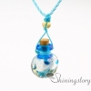 small perfume bottles lampwork glass aromatherapy pendants design D