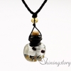small perfume bottles lampwork glass aromatherapy pendants design F