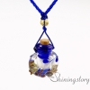 small perfume bottles lampwork glass aromatherapy pendants design G