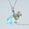 small perfume bottles lampwork glass oil diffusing necklace design B