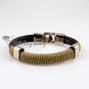 snap wrap bracelets genuine leather pink leather bracelets design A
