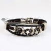 star charm bracelets snap wrap bracelets genuine leather design B