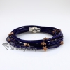 star charms magnetic buckle double layer wrap bracelets snap wrap bracelets genuine leather design A