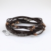 star charms magnetic buckle double layer wrap bracelets snap wrap bracelets genuine leather design B