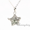 star diffuser necklaces wholesale diffuser jewelry essential oils diffuser necklace bottle charm necklace metal volcanic stone openwork design A
