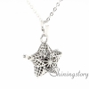 star diffuser necklaces wholesale diffuser jewelry essential oils diffuser necklace bottle charm necklace metal volcanic stone openwork design B
