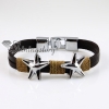starfish snap wrap bracelets genuine leather design A