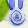swirled lampwork murano glass necklaces pendants jewelry blue