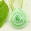 swirled lampwork murano glass necklaces pendants jewelry green