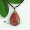 teardrop jade tiger's-eye natural semi precious stone pendant necklaces design C