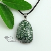 teardrop natural semi precious stone pendants for necklaces design A