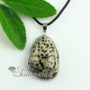 teardrop natural semi precious stone pendants for necklaces design B