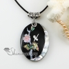 teardrop round oval patchwork sea water rainbow abalone mother of pearl necklaces pendants design H