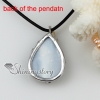 teardrop sea water rainbow abalone shell mother of pearl necklaces pendants silver filled brass design A