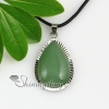 teardrop tiger's eye amethyst glass opal jade natural semi precious stone necklaces pendants design A
