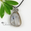 teardrop water drop agate natural semi precious stone birth stone necklaces pendants design B