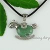 turquoise agate tiger's-eye jade semi precious stone rhinestone horse oval necklaces pendants design A