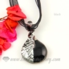 twist foil lampwork murano glass necklaces pendants jewelry black